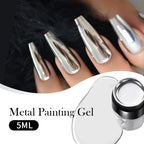 BORN PRETTY Metallic Painting Gel Gold Silver Mirror Effect Nail Polish Super Bright Drawing Line French Nail UV Painting Varnis Lootquake LLC