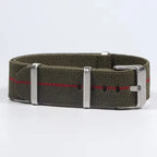 Polar Watch Band Nylon Elastic Strap Unisex Military Style Blue Red
