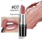 Fine Glitter Lipstick, Quicksand Gold Lipstick Non-sticky Non-fading Lipstick Pearlescent Long-lasting Silky Mermaid Lipstick Lootquake LLC