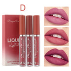 3 PCS Liquid Lipsticks Set Long Lasting Make Up For Women Korean Beauty Cosmetics Matte Lipsticks Waterproof Long lasting Lootquake LLC