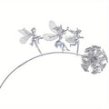 Whimsical Flower Fairy Garden Statue - Stainless Steel Art Sculpture with Delicate Dance Pose - Outdoor Courtyard, Lawn, and Ter Lootquake LLC