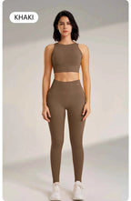 Women's High Waisted Leggings and Top THRIXINE