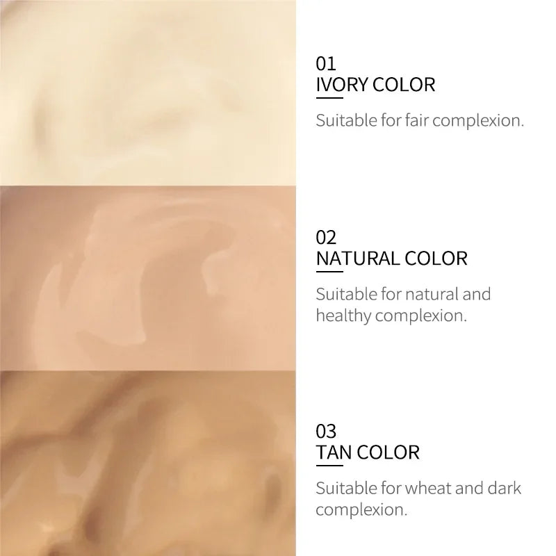 LAIKOU Liquid Foundation Moisturizing Long Lasting Face Comestics Natural Brighten Face Base Tone Make Up 30ml Lootquake LLC