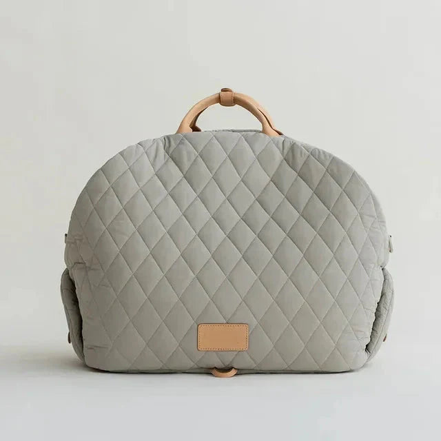 The Verona Luxe Carrier - Quilted Designer Pet Tote Fashioned Furbabies