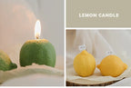 Decorative Fragrance Gift Lemon Candle DIY Fragrance Birthday Gift Imitation Fruit Candle