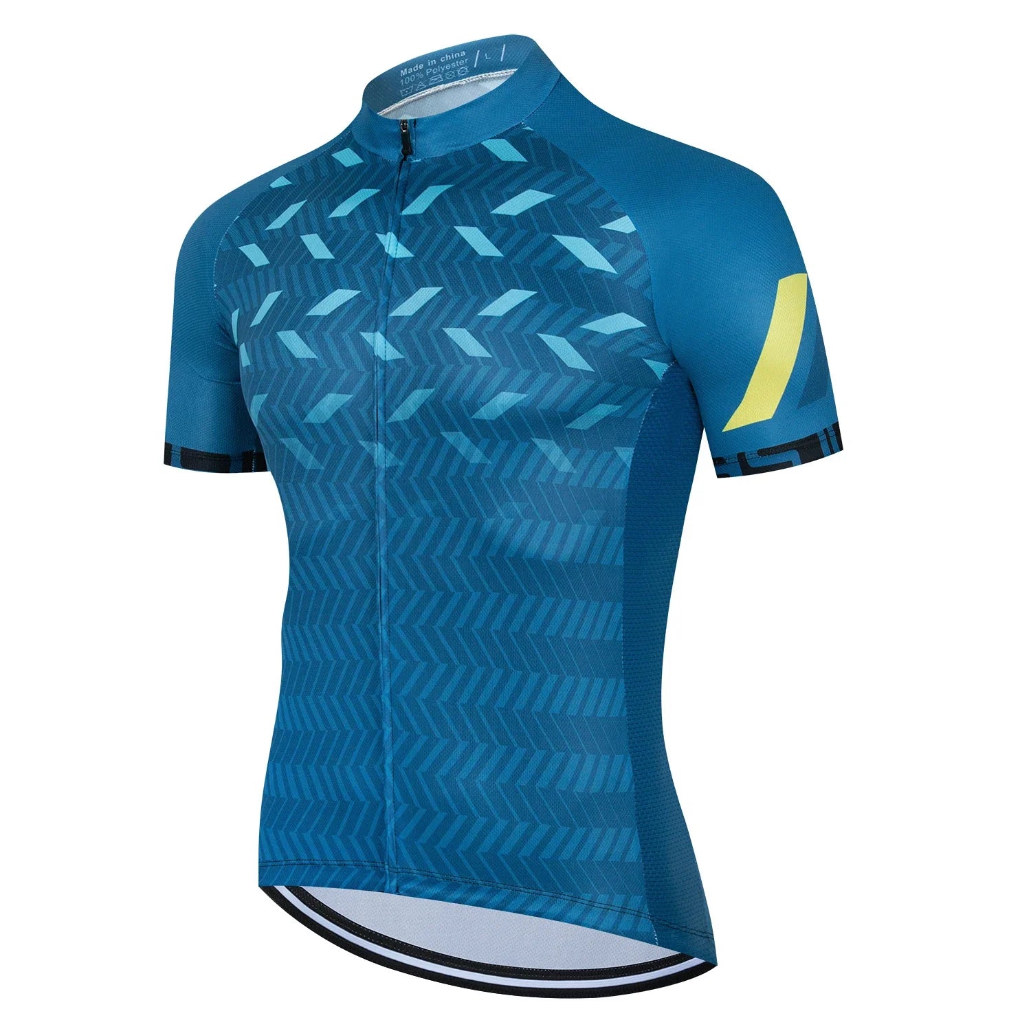 Mens Cycling Jersey Classic Black Cycling Racing Tops Short Sleeve THRIXINE