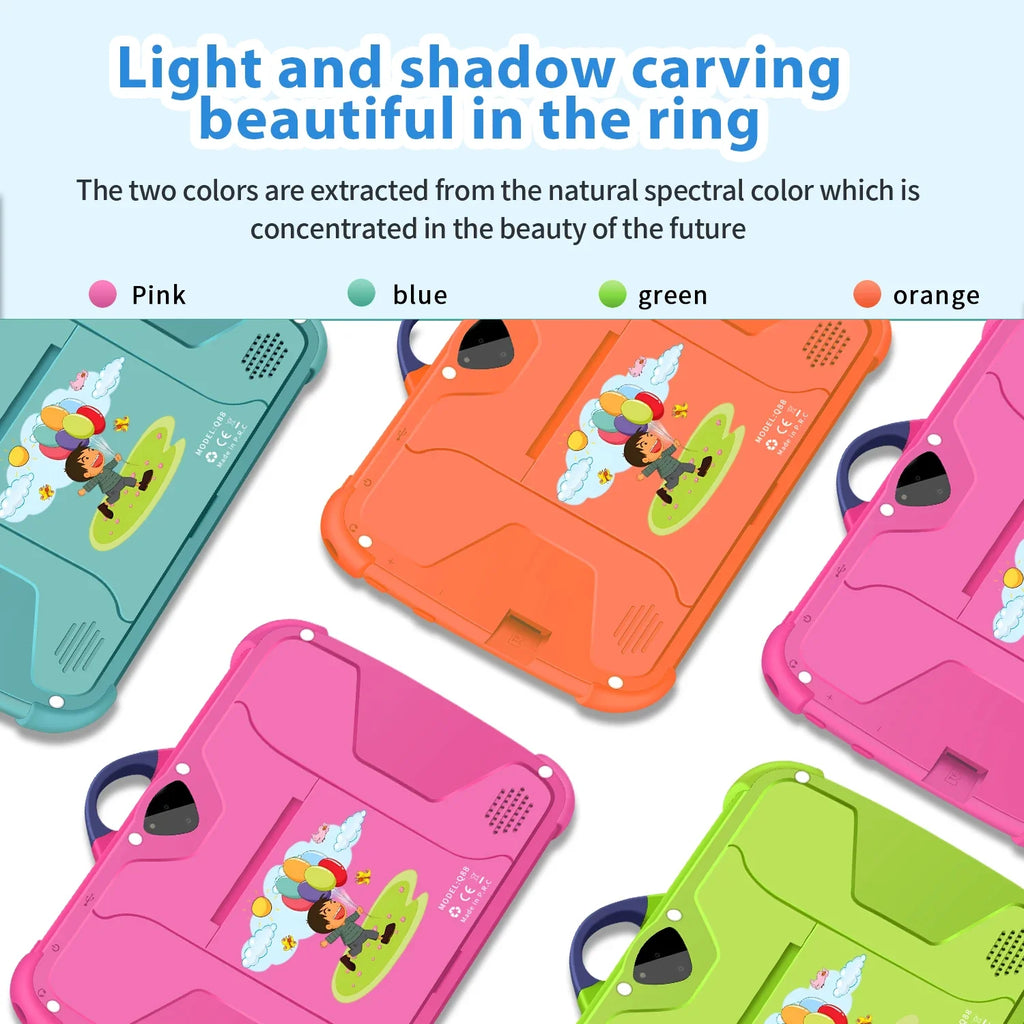7 Inch Global Version 5G Kids' tablet Dual BOW Cameras 5G WiFi Quad Core 4GB RAM 64GB ROM Children's Gifts Tablets 4000mAh Lootquake LLC