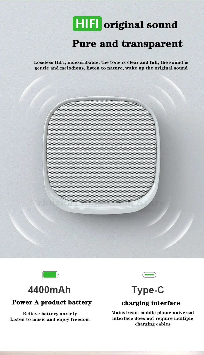 Shop Wall-mounted Bluetooth Speaker TWS Interconnection Built-in 4400 MAh Battery Boom Box Wireless 3D Surround Stereo Subwoofer Lootquake LLC