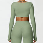 Hearuisavy Quick-Dry Yoga Crop Top