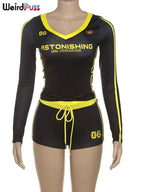 Weird Puss Women's Sporty Tracksuit Set THRIXINE
