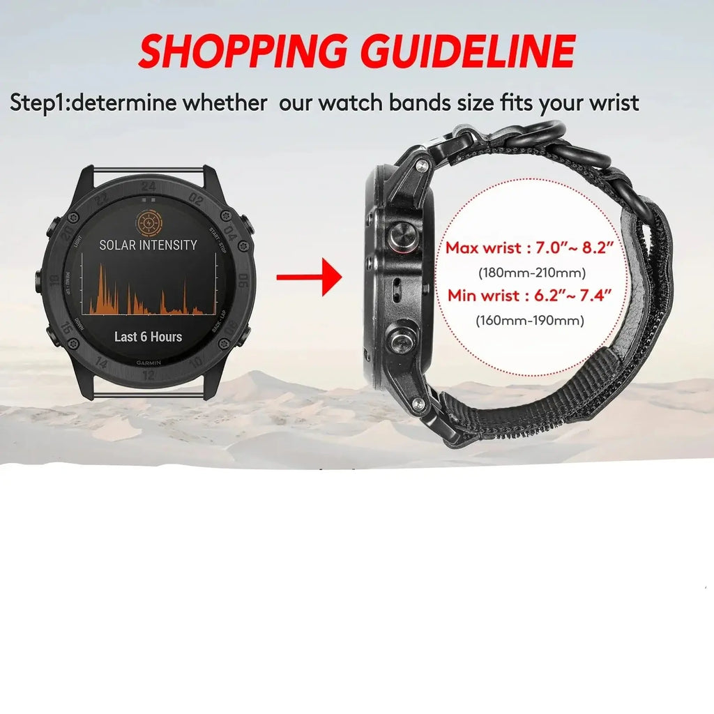 Genuine Leather Garmin Watch Strap - QuickFit Stylish Band - SJB-DIAMOND ELITES