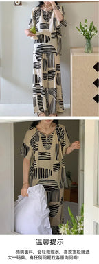 Sleepwear Women's Clothing Summer Blouse Cotton Silk New Thin Home Loose Casual Comfortable Premium Soft Simple  National Style Lootquake LLC