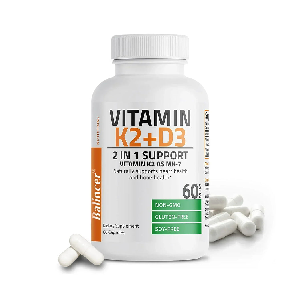 Vitamin D3 + K2(MK7) Supplement - Bone, Joint, Heart, Immune, Teeth and Skin Health Support - Non-GMO Supplement Lootquake LLC