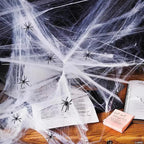 Halloween Decoration Party Accessories Decorations for Events Scream Festa Spider Web Black Outdoor Props Haunted House Spider Lootquake LLC