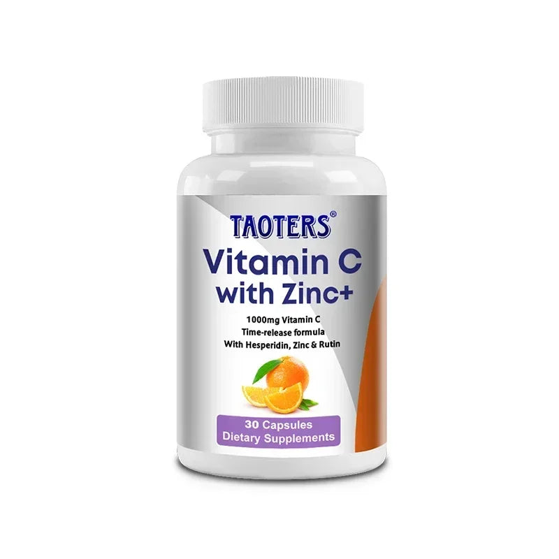 Vitamin C + Zinc Capsules - Joint Support, Immune Support, Antioxidant,Dietary Supplements Lootquake LLC