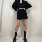 Women's Comfortable Solid Color Platform Boots, Fashion Lace Up Side Zipper Boots with Comfortable Design Lootquake LLC