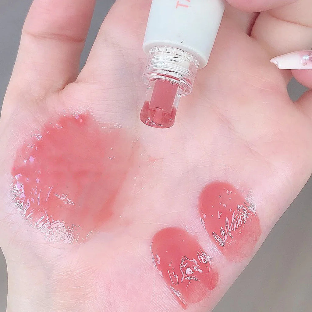 TATIBEAUTY Lip Jelly Essence Hydrating Lipstick Lip Gloss Lip Gloss Mirror Lip Gloss Lipstick Tender Pink Student Makeup Lootquake LLC