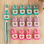 Kovict 5/10Pcs New Focal Silicone Beads Easter Series Bead For Jewelry Making DIY  KeyChain Bracelet Necklace Pen Accessories Lootquake LLC