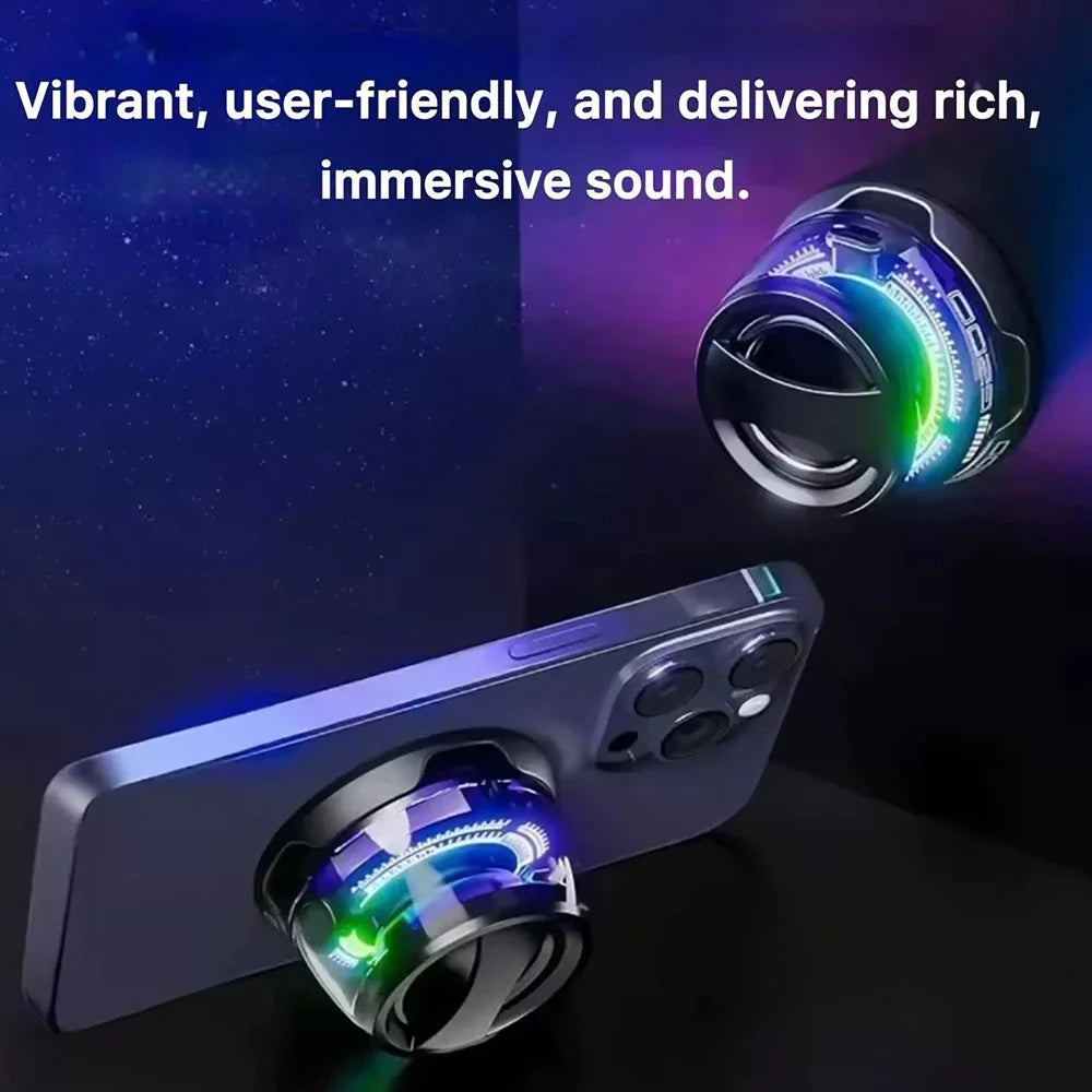 Mini Portable Bluetooth Speaker G200 RGB Color Light Magnetic Speaker BT5.3 Small Sound Box Phone Holder Wireless Loudspeaker Lootquake LLC