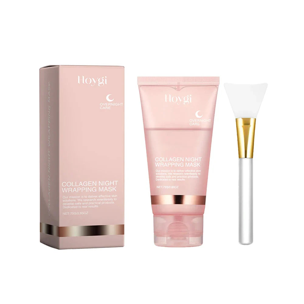 Collagen Overnight Wrapping Mask Elasticity & Hydration Hydrolyzed Collagen Peel Off Mask Smooth & Tight Skin Korean Skin Care Lootquake LLC