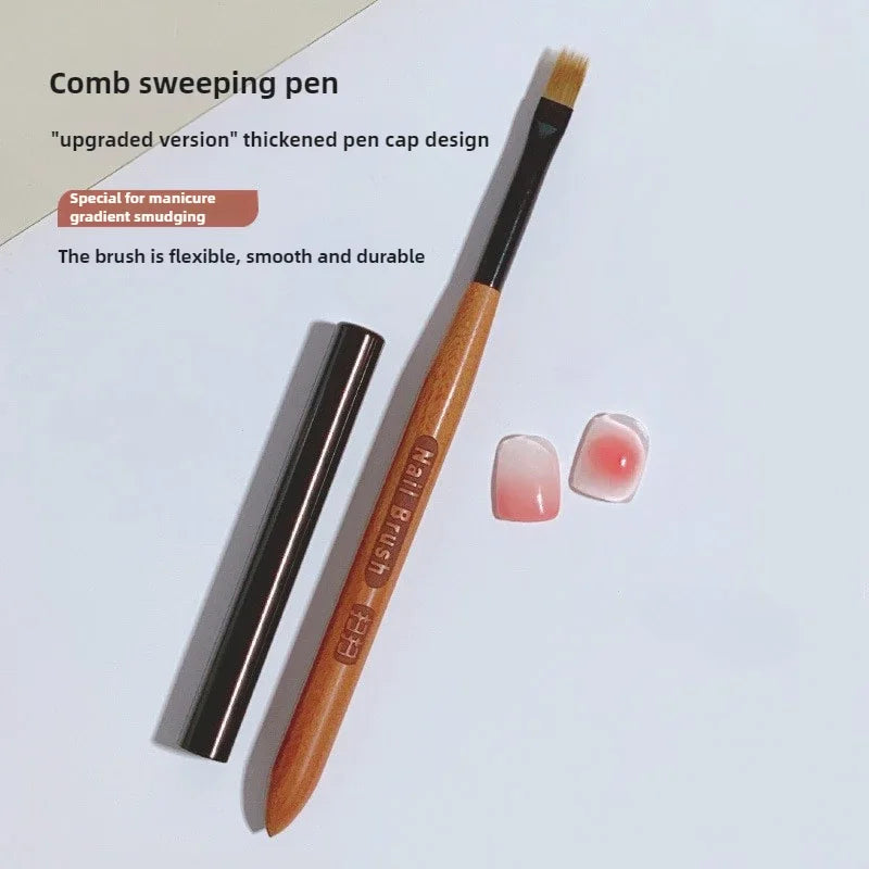 Gradient Nail Art Brush Acrylic Nail Ombre Pen DIY UV Gel Brushes Painting Drawing Flowers Nails Brush Manicure Tools for Salon Lootquake LLC