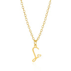26 Initial Letters Heart Pendant Stainless Steel Necklace for Women Gold Color A-Z Alphabet Choker Chain Birthday Jewelry Gift