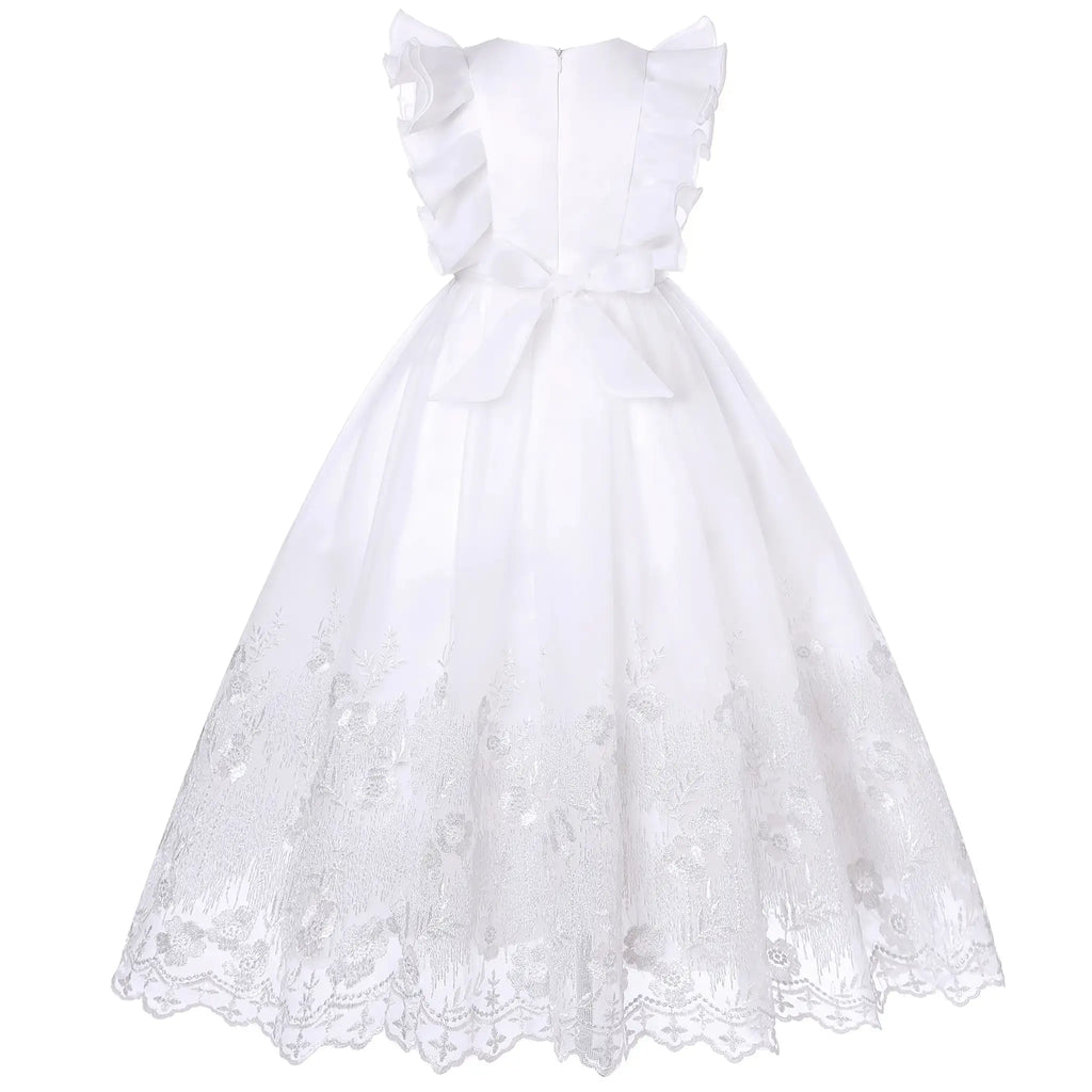 New Princess dress Large children's long dress Girl piano performance dress Festival party dress