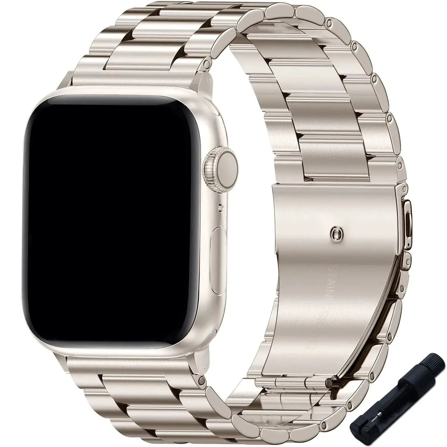 Apple Watch Stainless Steel Band - Sleek Durable Design - SJB-DIAMOND ELITES