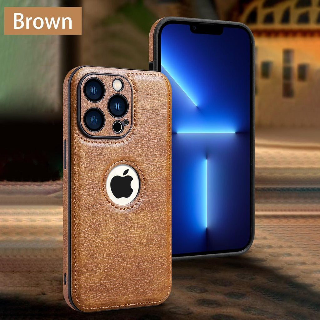 Luxury Leather Case for iPhone 14 13 12 11 Pro MAX XS XR 7 8 Plus Classic Silicone Phone Cover  Leather Case Thin Flexible Soft Grip Luxury PU Leather Cover for Men Durable Anti-Scratch Full Phone Cases Stevvex