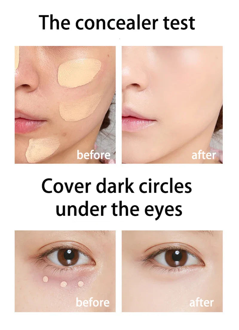 Mousse Foundation Cream Cushion Compact Moisturizing lasting Waterproofing Concealer High Coverage Foundation Korean Makeup Base Lootquake LLC