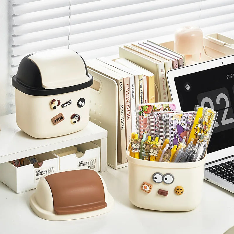 DIY Desktop Trash Can Creative with High Aesthetic Value Car Storage Bin Kitchen and Restaurant Desktop Garbage Disposal Lootquake LLC