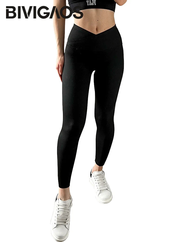 V-Lift Sharkskin High-Waist Leggings - SJB-DIAMOND ELITES