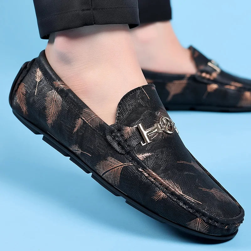 MAEDEF Men‘s High Quality Slip on Loafers 2024 Classics Fashion Leather Casual Male Shoe Comfortable Outdoor Driving Flats Shoes Lootquake LLC