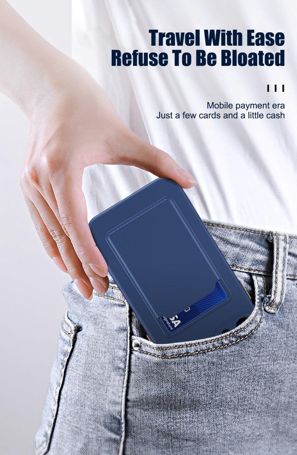 White Soft Wallet Card Holder Phone Case For iPhone 11 12 13 Pro Max Camera Protective Case Wallet Holder Cover Soft Portable Silicone Back Cover Durable Phone Case Stevvex