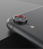 Camera Protection Ring with Metal Camera Protection Film For iPhone XR Metal Camera Protector Ring Circle Compatible with iPhone XR Aluminum Alloy Back Lens Protective Glass Cover