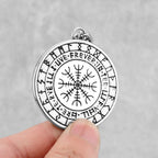 Norse Mythology Viking Wolf Necklaces Men Stainless Steel Viking Runes Vegvisir Amulet Pendant Scandinavian Vintage Male Jewelry