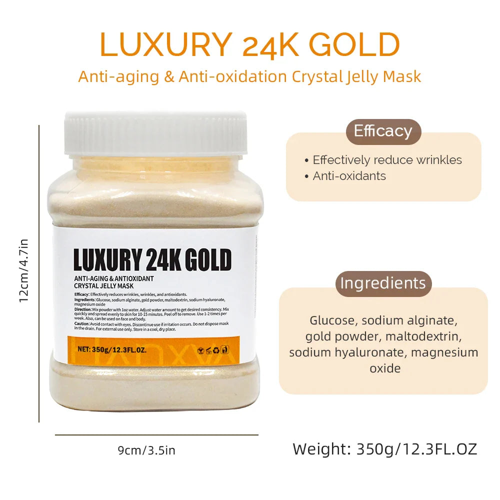 350g Jelly Mask Powder Rose Lavender Crystal Mask Collagen Face Mask Skin Moisturizing Powder Mask Facial Mask DIY Skin Care Lootquake LLC