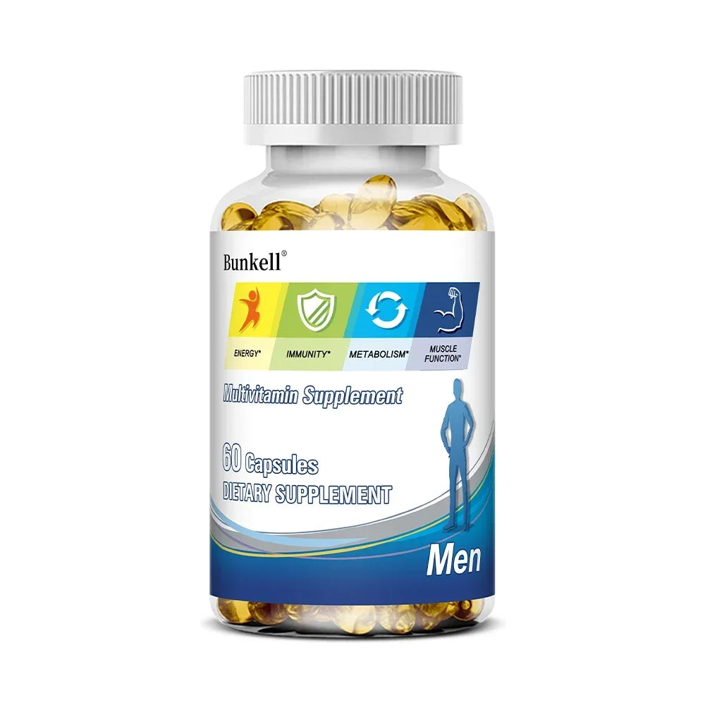 Multivitamin Capsules - Support Energy, Immunity, Metabolism, Muscle Function, Dietary Supplement for Men Lootquake LLC