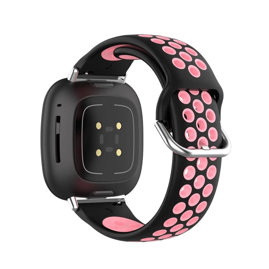 Fitbit Versa & Sense Silicone Band - Breathable Stylish Straps - SJB-DIAMOND ELITES