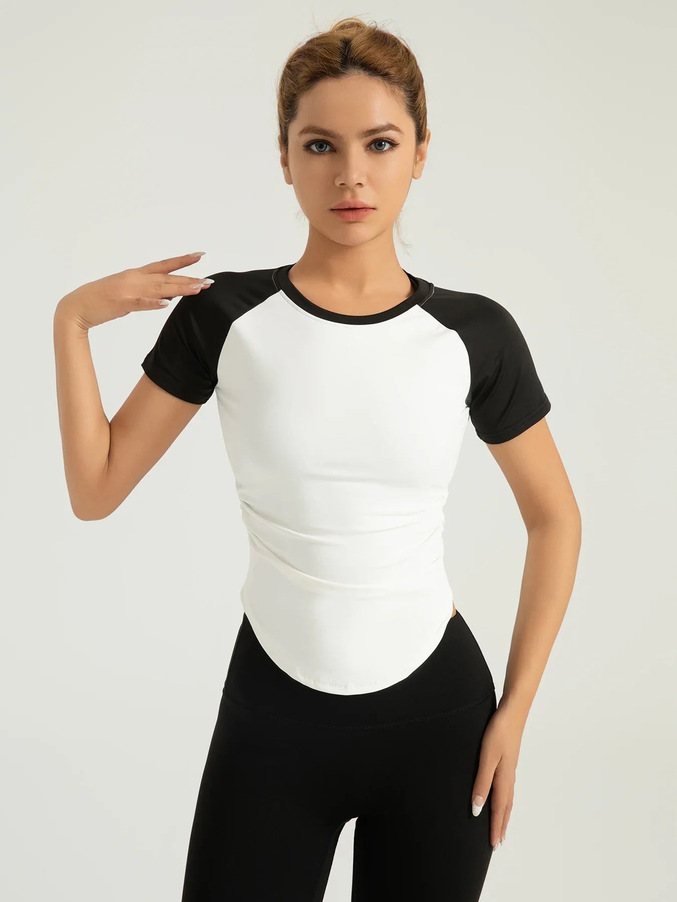 Women's Compression Fit Quick-Dry Yoga Running Tee - SJB-DIAMOND ELITES