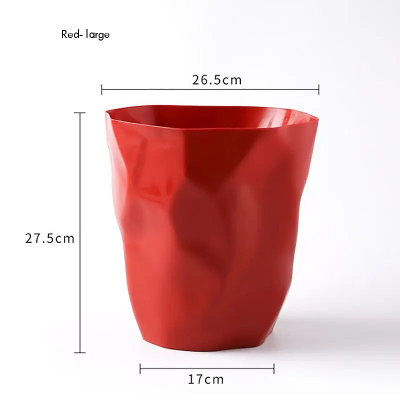 Stylish Bathroom Trash,Small/Large Plastic Garbage Can Wastebasket without Lid Garbage Baskets Container Bin For Home Or Office