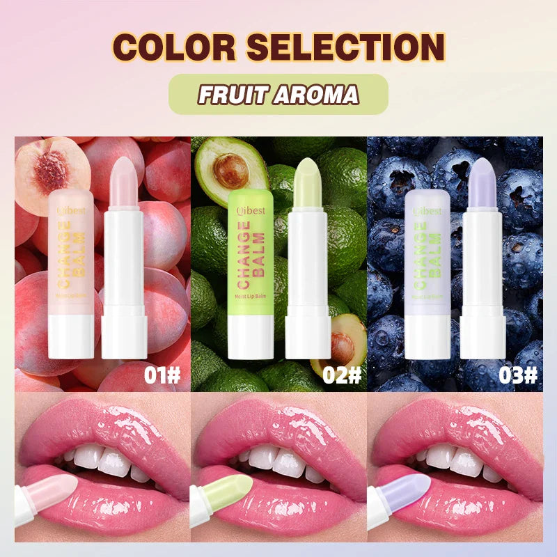 3 sets of color changing lipstick, durable, moisturizing, soothing and repairing dry lips