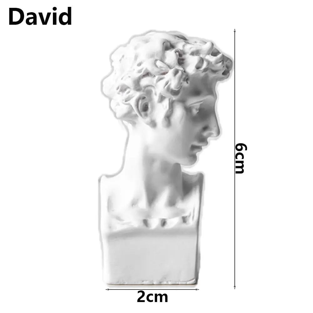 Miniature Desktop Ornament Home Decor Gypsum Portraits Greek Mythology Figurine Famous Sculpture Plaster Bust Statue Lootquake LLC