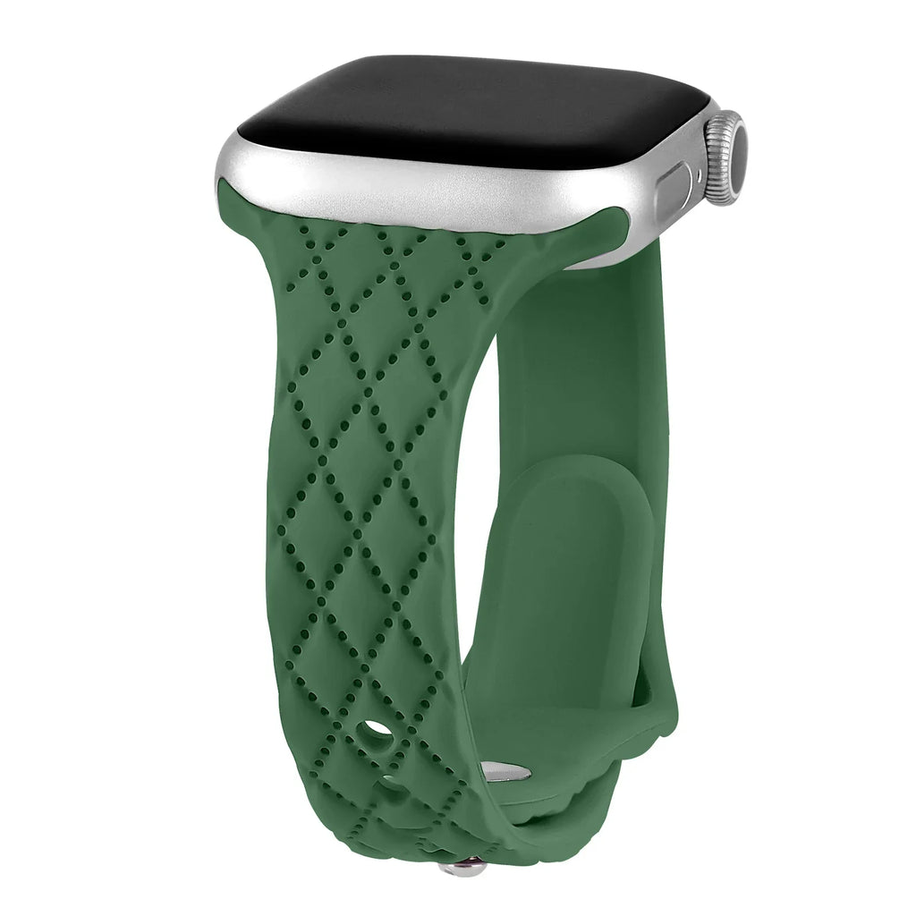 Apple Watch Silicone Strap - Slim Engraved Comfort Fit