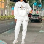 Women's Luxury Oversized Tracksuit 2-Piece Set THRIXINE