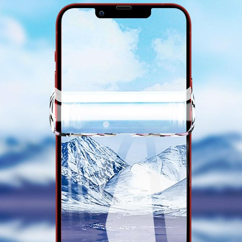 3PCS Soft Film For iPhone 13 Mini 12 14 11 Pro Max Screen Protector For iPhone 14 8 6s 7 Plus XR XS SE 3 2022 Gel Film Ultra Impact Protection 3D Curved Edge for Full Coverage Screen Protector Stevvex
