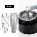 8ml Silver Mirror Metallic Nail Gels Polish UV Soak Off Paint Gel Polish Flower Drawing Gold Superbright Nails Lacquer UV Gel #*