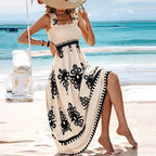Summer Holiday Dress Women Casual Sleeveless A-Line Party Long Dress Boho Casual Sleeveless Party Dress 2024