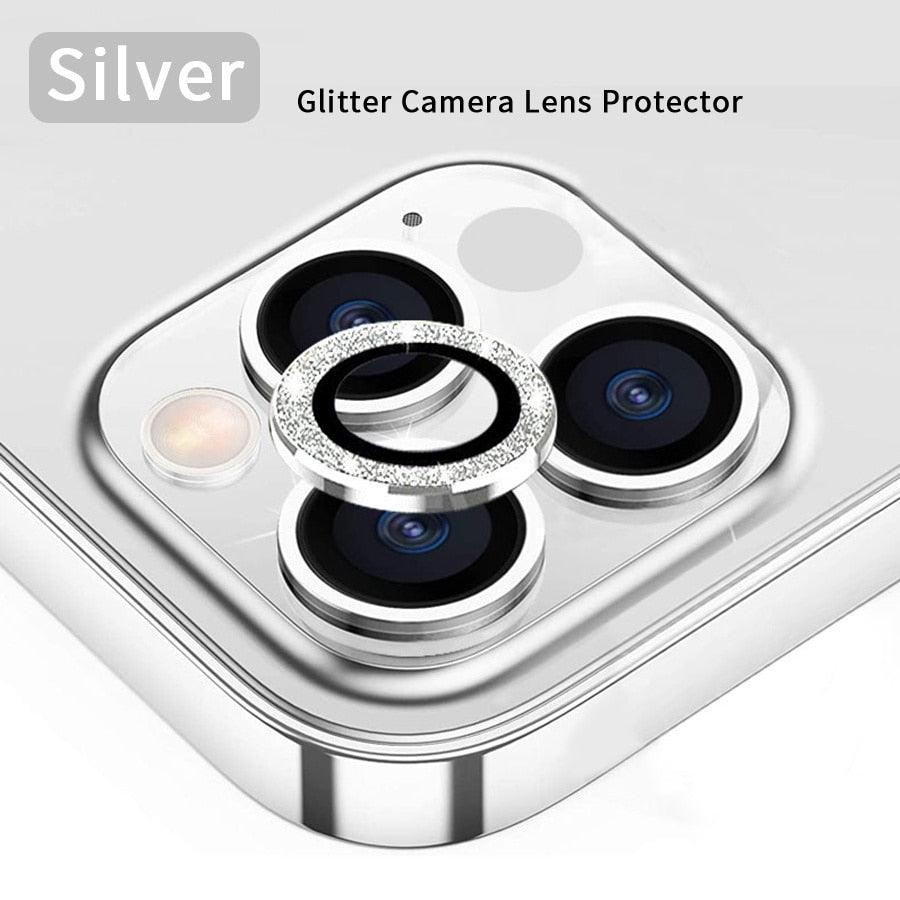 3/1Pcs Luxury Camera Lens Protector For iPhone13 12 11 Pro Max Camera Protective For iPhone 12 13 Mini Back Lens Glass Camera Cover Circle Tempered Glass Protector Stevvex