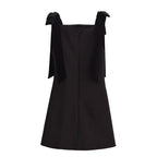 TFMLN Autumn New Women Dress 2024 Slim Chic Sleeveless Dress Bow Casual  Mini Frock Female Fashion Elegant Short Party Dress